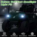 10L0L Golf Cart Head Light Kit for YAMAHA Drive G29 2007-2016 Gas or Electric Golf Cart - Front Driver Side and Passenger Side Replace 12V Headlights Light Kit Assembly, 3Pin Connector Included