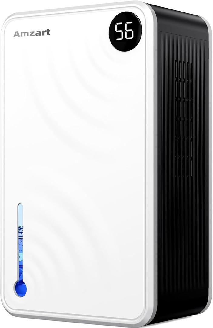 Dehumidifier (980 sq.ft), 118 oz Dehumidifier with Drain Hose, Humidity Display, Auto Shut Off, Quiet Dehumidifier Wtih Sleep Mode for Home, Timing Setting Dehumidifier, White