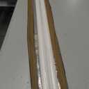 White Tension Curtain Rod 51-165In, Long Adjustable Curtain Rod No Drilling for Window or Bathroom, Outdoor Curtain Rod for Patio, Easy to Install, Never Rust, Rod Diameter 1.26 Inches-White