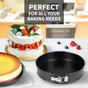 UWILLION Spring Form Cake Pans 12 Inch Springform Pan Nonstick Round Cheesecake Pan Carbon Steel Large Baking Mold Cake Tin for Christmas Birthday