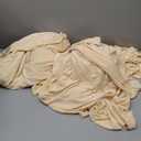 2 Packs Light Champagne Table Clothes for 8 Foot Rectangle Tables, One-Piece Wrinkle Resistant Stretch Spandex Table Covers with Skirt for Event Banquet Wedding Birthday Party