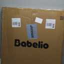 Babelio 29-43" Magnetic Baby Gate for Stairs,Doorways House,Kitchen,30" Tall Pet Door with Baffles,Pressure Mounted & Dual-Lock Design Safety for Kids Toddler,Auto-Close/Hold-Open,White