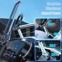 Magnetic Phone Holder for Car Super Magnet, 360Adjustable Portable Foldable Phone Mount for Dashboard/Gym/Mirror/Shower, Compatible with iPhone 16 Pro Max/15/14/13/12 & Android Magsafe Case (Black)