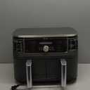 Ninja DZ401 Foodi 10 Quart 6-in-1 DualZone XL 2-Basket Air Fryer with 2 Independent Frying Baskets, Match Cook & Smart Finish to Roast, Broil, Dehydrate for Quick, Easy Family-Sized Meals, Grey