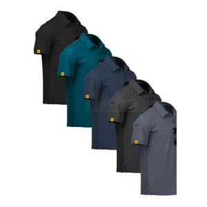 SCODI 5 Pack Mens Polo Shirts Short Sleeve Athletic Golf Polo Shirt for Men Casual Collared Summer Multipack T-Shirts SCODI 5 Pack Mens Polo Shirts Short Sleeve Athletic Golf Polo Shirt for Men Casual Collared Summer Multipack T-Shirts