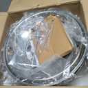 19.5" Stainless Steel Wheel Simulators,2Pcs Front Wheel Only,10 Lug 5 Vent Holes Hubcaps,Bolt-on Wheel Cover Compatible with Ford 2005-2025 F450/F550