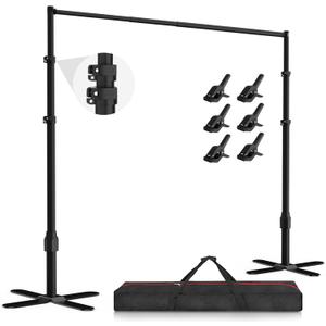 EMART Backdrop Stand Heavy Duty 10x10Ft,Pipe and Drape Photo Background