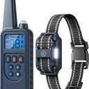 Electronic Dog Collar with Remote, 2600ft Waterproof Dog Training Collar for Smal Medium Large Dogs, Beep, Vibration, Shock (1-99) Modes, LED Light, for 5-120Lbs Dogs
