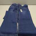 KDF High Waisted Flare Jeans for Women Bell Bottom Jeans with Belt for Women Stretch Wide Leg Jeans (Size 6)