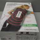 Calming Heat Massaging Vibrations Weighted Heating Pad by Sharper Image | Auto Shut-Off Feature, Gift for Holidays, Women & Men | 3 Heat, 9 Massage, 12 x 24, 4 lbs