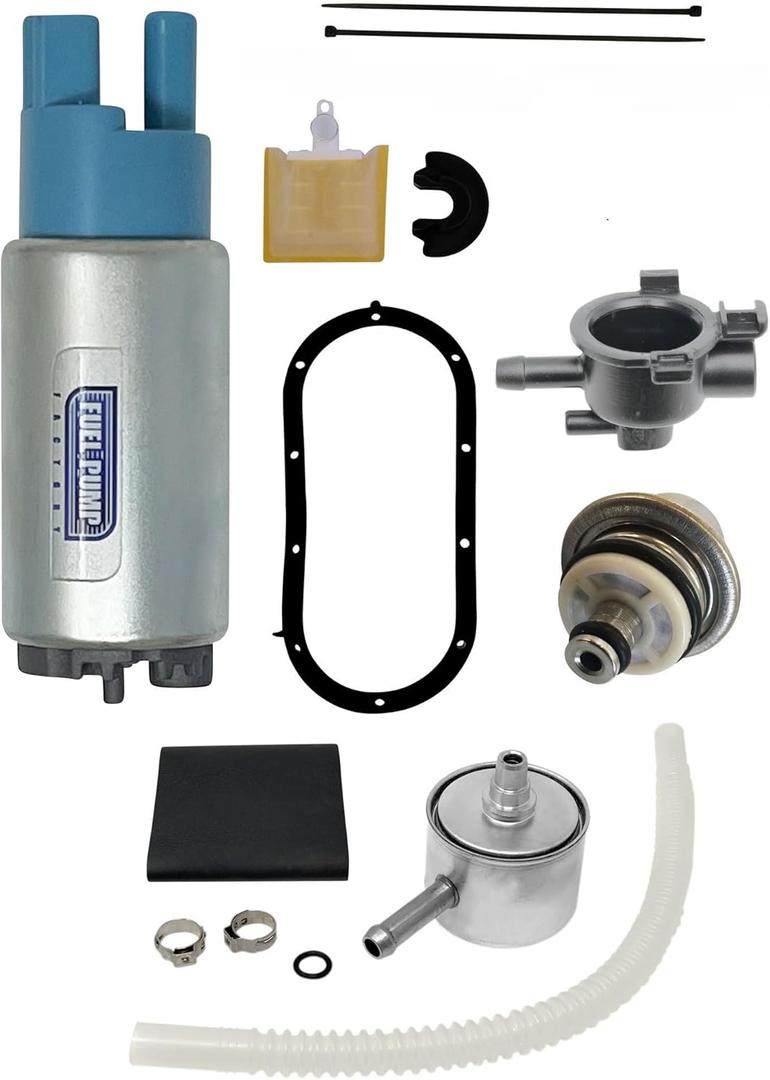 Fuel Pump W/Regulator, Housing & Seal For 02-07 Harley Davidson Touring Road king/Street Glide/Electra Glide/Road Glide and Fuel filter by Fuel Pump Factory