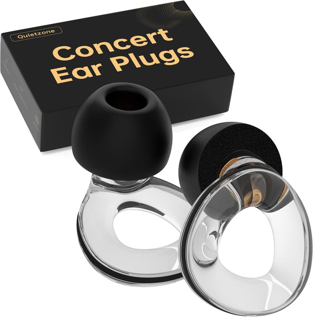 Concert Ear Plugs, High Fidelity Hearing Protection for RaveFestivalMusiciansTravel, Comfortable Silicone EarPlugs for ConcertsWork,30 dB Noise Reduction Gifts for Everyone