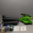 Greenworks 40V (230 MPH / 505 CFM) Cordless Brushless Leaf Blower/Vacuum with Bag, High Power, Lightweight & Quiet for Yard Debris Cleanup, Includes 5.0Ah Battery & Charger