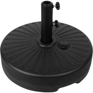 50Lbs Patio Umbrella Base, Outdoor Umbrella Stand Water Filled Stand, Market Patio Outdoor Heavy Duty Umbrella Holder (Black)