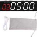 Portable Gym Timer Clock, Magnet Workout Sports Clock Stopwatch, Workout Interval Timer for Home, Gym, Garage, Boxing, Fitness