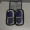 Hard Shell Insulin Cooler Travel Case with 2 Ice Pack, Shock Absorption Insulated Diabetic Medication Organizer Carrying Bag with Extra Pouch for Insulin Pen and Other Diabetic Supplies, Black