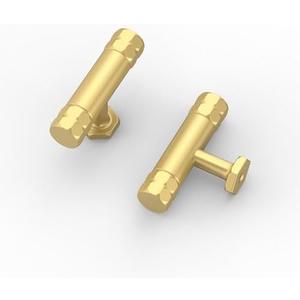 Asidrama 10 Pack Gold Kitchen Cabinet Knobs Dresser Knobs T Bar Drawer Knobs Cabinet Hardware Zinc Knobs for Dresser Drawers