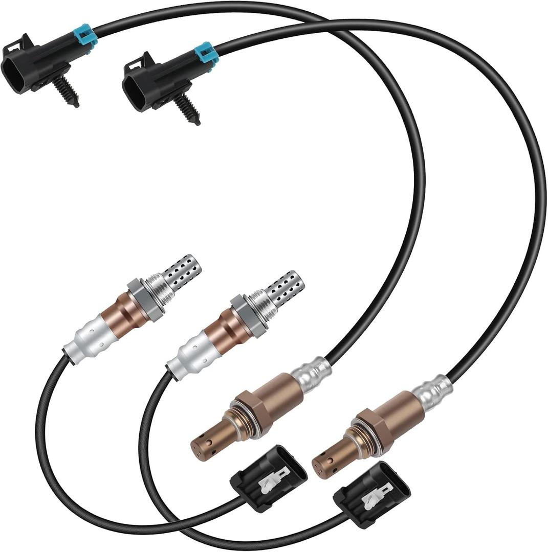 O2 Sensor Set of 4 234-4012 234-4018 Oxygen Sensor Upstream Downstream for Chevrolet Silverado 1500 Tahoe Suburban Express for GMC Sierra Savana Yukon 4.3L 4.8L 5.7L 1996-2002