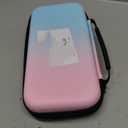 MoKo Carrying Case for Nintendo Switch 2(2025), Protective Hard Shell Portable Travel Carry Case Pouch holds 10 Cartridges with Pockets for Switch 2 Accessories and Games, Blue Pink