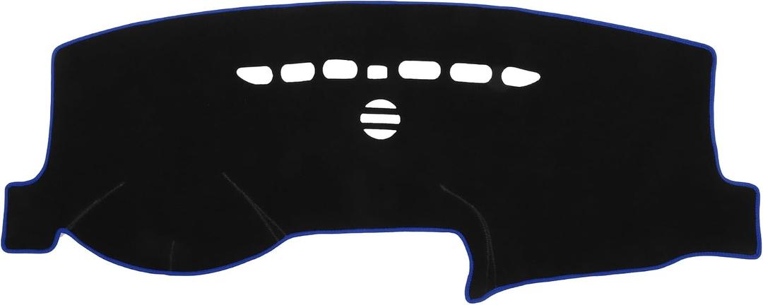Car Dashboard Cover Mat Compatible for Ford Fusion 2013-2021, Protective Polyester Blue Center Console Interior Trim Dash Board Mat