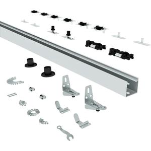 JUBEST 72" Bifold Door Hardware, Top Mounted Bi fold Door Hardware Kits, Closet Door Hardware for Inside Door, Bathroom, Cabinet, 4 Doors System (NO Doors Include)