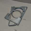 LCGP 4" Universal Exhaust Clamp with Hanger Made of Heavy-Duty Steel Clamp with Rear Muffler Hanger Exhaust Pipe 2PCS