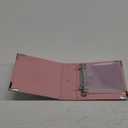 We R Memory Keepers Leather 3RING ALBM4 PRTTY, Pretty Pink
