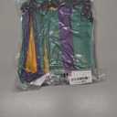 Honoson 16 Pieces Mardi Gras Party Favor Bags 9.84 x 11.81 Inches Mardi Gras Drawstring Gift Bags Masquerade Carnival Candy Goodies Treat Backpack for Masquerade Carnival New Orleans Party Supplies