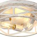13 inch White and Gold Flush Mount Ceiling Light Fixtures,3-Light Modern Hallway Light Fixtures Ceiling, White and Gold Light Fixture Ceiling Mount for Farmhouse,Kitchen, Bedroom 1Pack