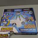 Sonic The Hedgehog Coloring Art Set for Kids with Stickers and Stampers, 150+ Pieces
