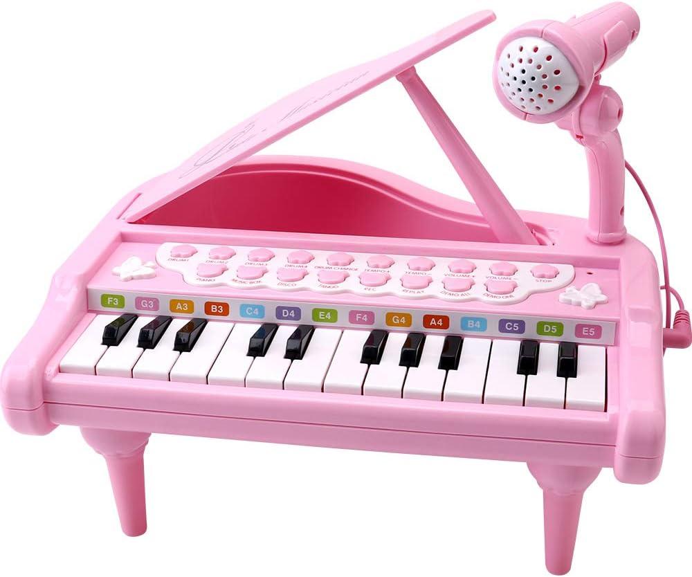 Amy&Benton Piano Music Toy Baby for Toddlers Pink for Girls 1-3 Girl First Birthday Gift for 1 2 3 Years Old Girl 1st Birthday Toy Presents for 1 2 3+ Kids Gift