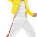 fun shack 80s Rock Costume for Men, Rocker Outfit, 80s Band Attire, Men's Singer Costume, Retro Rocker Look (Medium)