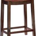 Linon Claridge Red Counter Stool, 26" x 18" x 12.75"