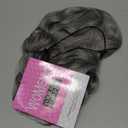 Ms Taj 11 Inch Short Wavy Salt and Pepper Hair Topper for Women with Thinning Hair, Natural Synthetic Lightweight Hairpiece for Women with 6.5"x6.5" Base, Instantly Adds VolumeSilver Grey