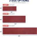 Runner Rugs 3x15 ft Indoor Outdoor Carpet Runner，Red Non Slip Stripe Runner Rug with Anti-Slip Rubber Backing Waterproof Low Profile Area Runner for Hallway, Entryway, Kitchen, Patio, Garage, Laundry