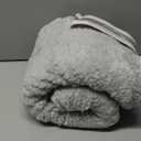 Reafort Sherpa Body Pillow Cover 21" x 54", Plush Fleece Long Body Pillowcase with Zipper Closure, Ultra Soft Fluffy Cozy Decorative Pillow Cover (21"x54" Body Pillow Cover, Silver Grey)