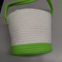 Holiday Home 9" Rope Basket -  Green, 1ct
