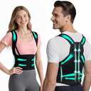 Back Brace Posture Corrector for Women and Men, Upgraded Breathable Full Back Support, Comfortable Shoulder Straightener, Pain Relief for Upper/Lower Back, Support for Scoliosis, Hunchback, Thoracic Spine, (Large)