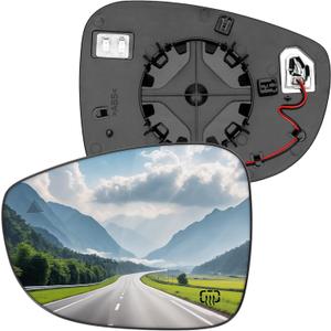 Driver Side Mirror Replacement for Chrysler Pacifica 2017 2018 2019 2020 2021 2022 2023 2024, Voyager 2020-2024 - Left Side Rear View Mirrors Glass with Power Heated & Blind Spot Function