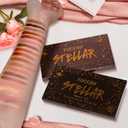 Pro Palette Professional 18 Color High Pigmented Warm Neutral Metallic Blendable Creamy Eye Shadow Set (Smoky)