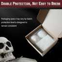 Poseable Skeleton Fridge Magnet, 3D Printed Vintage Magnetic Skeleton Figurine, Funny Skeleton Magnets with Movable Joints, Strong Magnetic Skeleton for Fridge, Halloween Kitchen Decor (4-Pack)