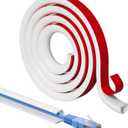 118Cord Hider for Wall Mounted TV,Adhesive One-Cord Cable Hider for Wall,Cord Covers Raceway Kit for Wires Hider,Flexible Silicone Cable Concealer for Home Office,W 0.54 H 0.39