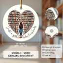 Book Lovers Gifts for Women 2025 - Just A Girl Who Loves Books Christmas Ornaments Christmas Tree Decorations, Book Club Library Christmas Ornament, Book Gifts for Readers Book Lovers Women