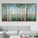 Nature Wall Art Forest Art Canvas Wall Decor Green Tree Canvas Print Artwork Decor for Living Room Landscape Pictures for Bedroom Home Office Decorations 2040IN