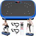 Vibration Plate Exercise Machine Weight Loss, Whole Body Vibration Plate for Lymphatic Drainage, 180 Adjustable Speeds Vibrating Plate Fitness Platform for Women Men