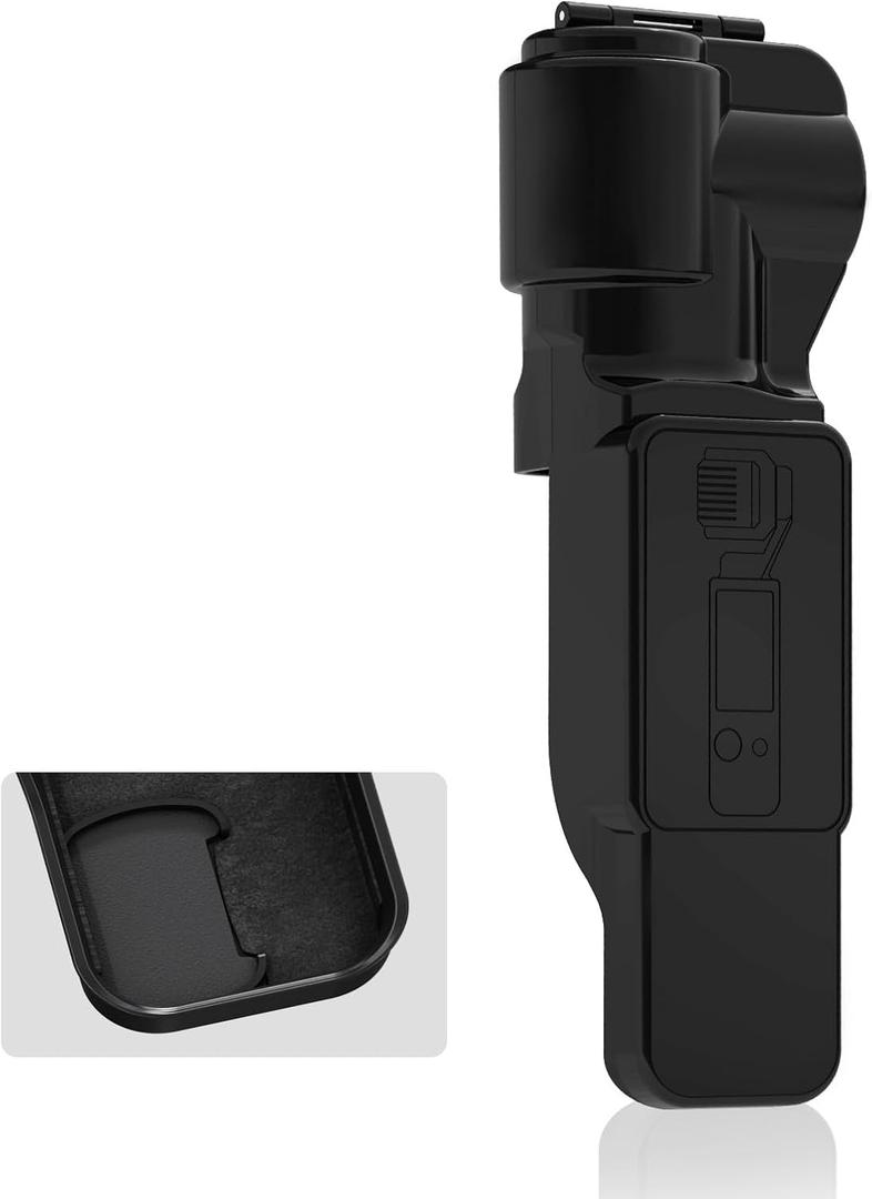 BRDRC Pocket 3 Protective Cover Case, for Xtra Muse Gimbal Lens Cap Screen Protector for DJI Osmo Pocket 3 Creator Combo/Xtra Muse Accessories (Black)