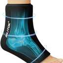 BILITOK Reusable Foot Ankle Ice Pack Wrap for Injuries, Cold Compression Therapy for Achilles Tendonitis, Plantar Fasciitis, Swelling, Sprained, Pain Relief (Black)