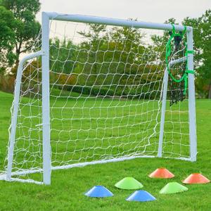 Soccer Goal 126, 86 and 64 FT Soccer Goals for Backyard, 2"Diameter Steel Soccer Goal for Kids and Adults Large soccer goal Powder Coated Galvanized Steel Post With Soccer Target Net for Training