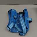 Tactical Dog Harness Medium Sized, Heavy Duty No Pull Dog Harness with Handle, Easy On and Off Service Dog Vest with Molle System, Reflective Pet Vest for Walking Hiking Training (M(Neck:17-23",Chest:22-32"),35-50 lbs, Blue)