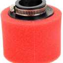 HIAORS 38mm Foam Sponge Air Filter for KLX BBR Apollo RFZ Thumpstar Braaap Atomic DHZ SSR 70cc 110cc Tao Tao Hellcat Coolster 125cc 140cc Lifan YX Zongshen Lifan X15 X18 DBX125 CRF Pit Dirt Bike Red
